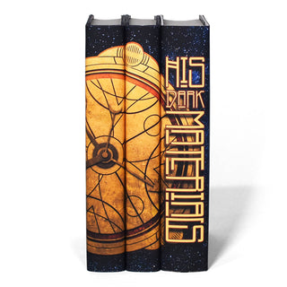 Jackets only set for His Dark Materials trilogy, shown here on the books. Trade. Message. Gift. Specialty Style.