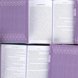 Print size for The Bronte Sisters Purple book set from Juniper Books.