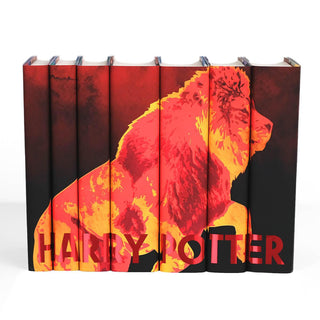 Custom Harry Potter Gryffindor collectible Limited edition Lion mascot book sets from Juniper Books