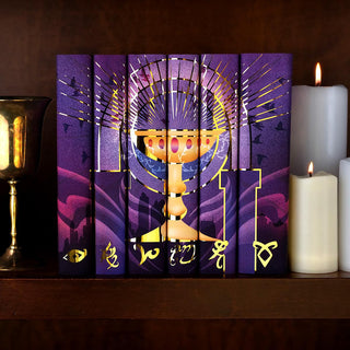 Limited Edition Book Covers for The Mortal Instruments book set by Cassandra Clare styled on a bookshelf with covers by Juniper Books.