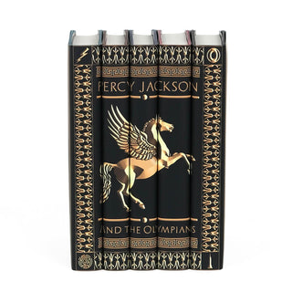 Special edition Percy Jackson Legendary Book Set by Rick Riordan with eye catching book covers from Juniper Books