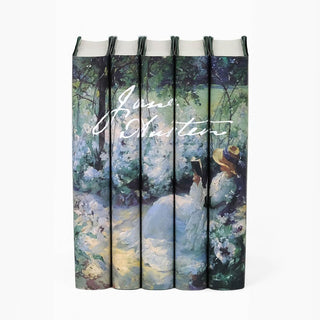 Special edition Jane Austen Delicious Solitude Five book set by Jane Austen with eye catching book covers from Juniper Books.