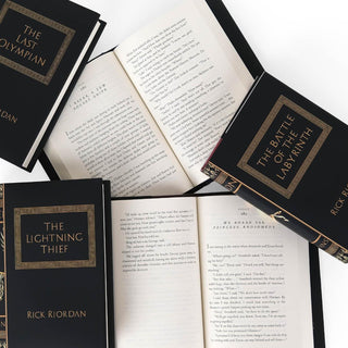 Peek inside Percy Jackson Legendary Book Set by Rick Riordan books you love now with book covers worth showing off from Juniper Books.