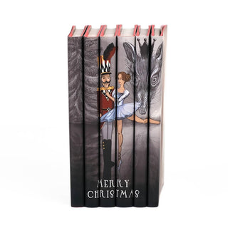 This festive set of novels is the perfect way to celebrate your favorite year-end traditions. Book Set, gift, trade, Christmas shopping. Spines feature illustration of Clara, Rat King, Nutcracker Prince from the Nutcracker.