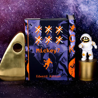 Interior front flap detail on the hand-numbered Limited Edition Mickey7 Series by Edward Ashton from Juniper Books.