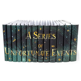 Juniper Books Jackets Only Set! Discover A Series of Unfortunate Events, Lemony Snicket's humorous and dark series of thirteen children's books following the unlucky lives of the Baudelaire orphans after the untimely death of their parents. A great gift for Lemony Snicket fans! 
