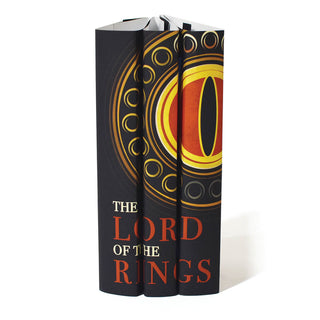 J. R. R. Tolkien's worldwide bestselling series brought serious, widespread recognition to the fantasy genre and is a must-have for every bibliophile. Our jacket design features an original Juniper Books illustration inspired by the Eye of Sauron, set inside the One Ring, and surrounded by the other Rings of Power. 