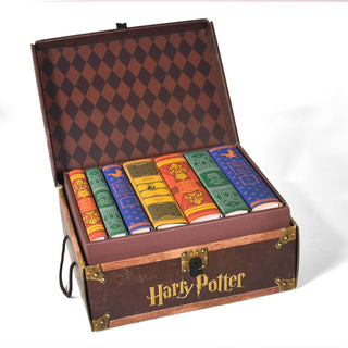 Not sure you fit into just one house? We’ve assembled this set for Harry Potter fans who are brave, inquisitive, loyal, AND cunning. These dust jackets feature colors and symbols inspired by the four different Hogwarts Houses. 