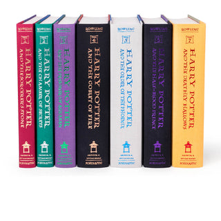 Harry Potter Books Shown here with no dust covers. Order Juniper Books' custom book jackets today!