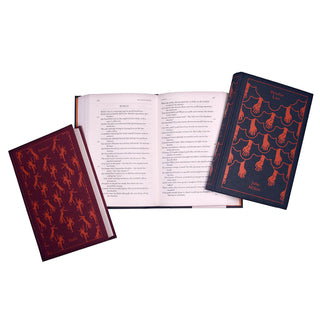 Penguin Classics Divine Poetry Trio is a 3 book set of beautiful books that look great together in our chosen palette. Use these sets to build a striking library with bold colors. Gifts for poets. Book Sets. Trade.