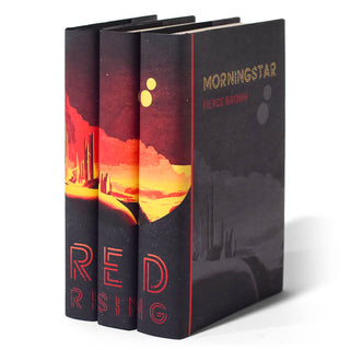 Pierce Brown's Red Rising Book Set, shown here in Juniper Books' specialty jackets.