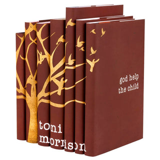 Juniper Books custom designed jackets elevate this Toni Morrison book set as gift or art piece. Order our ready to ship sets! Gift. Trade. Custom. Special Edition, Collection