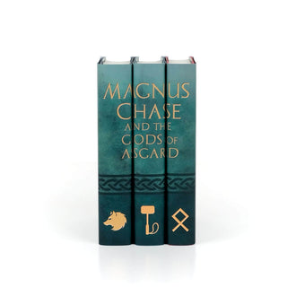 Special edition Magnus ChaRick Riordan with eye catching book covers from Juniper Books.