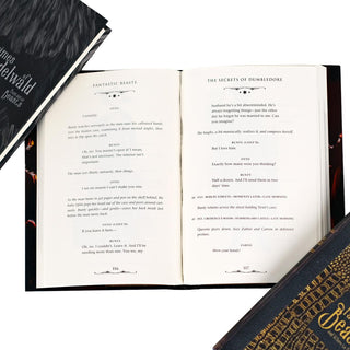 Juniper Books - Fantastic Beasts and Where to Find Them - Original screenplay Set - 2 Volume Hardcover Book Set with Custom Book Covers
