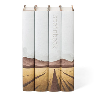 Special edition John Steinbeck book set with eye catching book covers from Juniper Books.