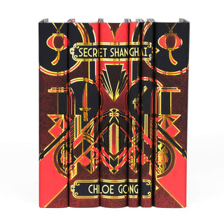 Special edition Shanghai Secrets Book Set by Chloe Gong with eye-catching book covers from Juniper Books.