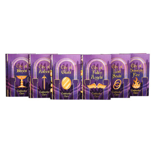 Book cover from Juniper Books Limited Edition Mortal Instruments Book Set by Cassandra Clare designed to transform your shelf into art.