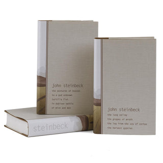 Book cover from Juniper Books John Steinbeck Book Set by designed to transform your shelf into art.