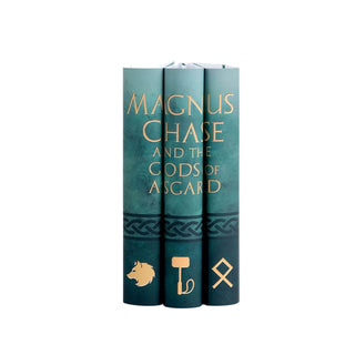 Special edition Magnus ChaRick Riordan with eye catching book covers from Juniper Books.