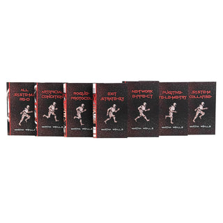 Book covers from Juniper Books The Murderbot Diaries by Martha Wells Book Set are designed to transform your shelf into art.