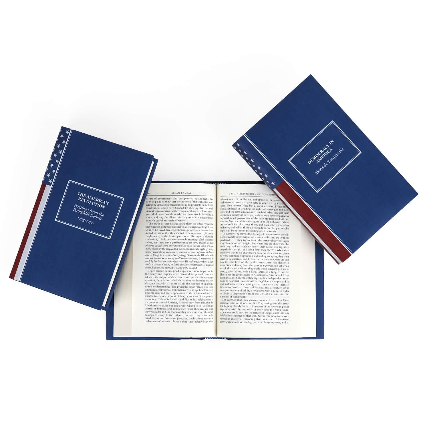American Flag U.S. History Book Set