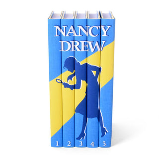 Nancy Drew Blue Custom Juniper Books Dust Jackets, Wrapped in Specialty Book Covers. Trade.