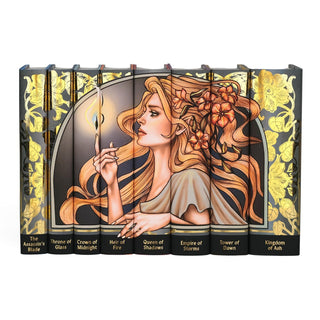 Limited Edition Throne of Glass Jackets only by Sarah J Maas with eye catching book covers from Juniper Books.