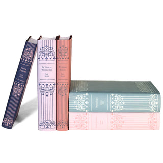 These classic works by influential female authors from the nineteenth century are brought into the modern-day with book jackets from Juniper Books inspired by antique bindings and assembled in a stunning color palette. Gift, custom, trade