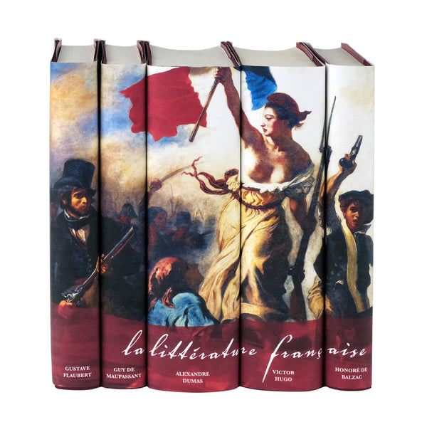 Classic French Literature Set with Custom Book Jackets