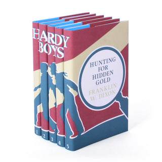 Hardy boys Hardcover Book Set by Franklin W. Dixon. Curated and Wrapped by Juniper Books Special Custom Designed Book Jackets.