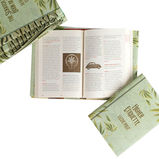 Indulge in a sensory experience with our Cannabis Book Set, a comprehensive collection of sophisticated, weed-infused tips and tricks. Juniper Books custom book sets with specialty art jackets. Gift, trade.