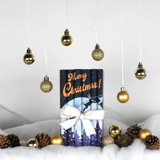 This festive set of novels is the perfect way to celebrate your favorite year-end traditions. Custom book set, gift, trade, Christmas shopping.